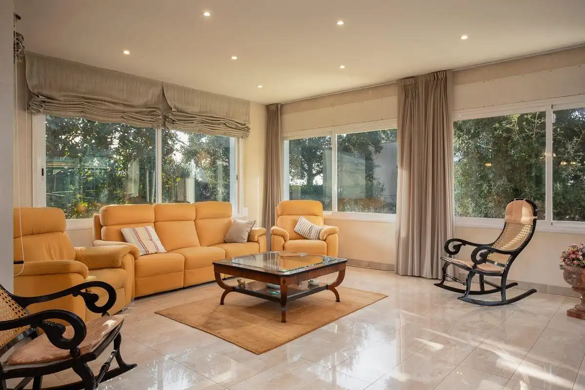 Sala d'estar de Casa o xalet en venda en Fornells de la Selva amb Aire condicionat, Calefacció i Jardí privat