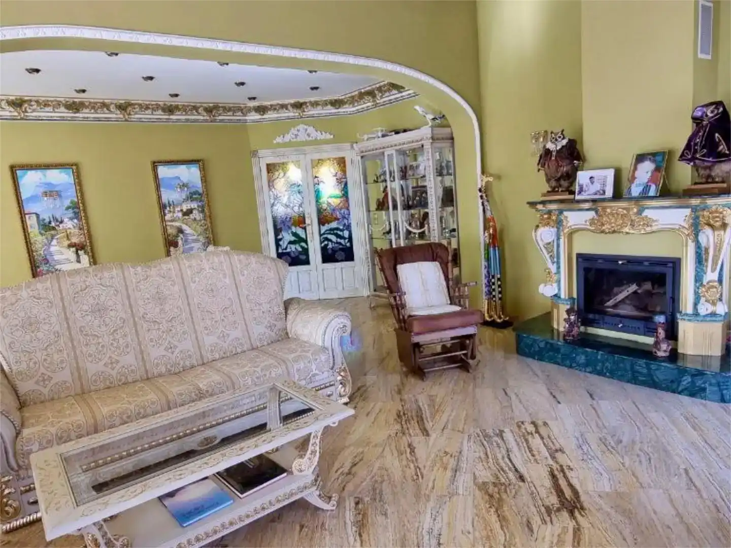 Living room of Houses for sale in Calpe / Calp  with Air Conditioner, Swimming Pool and Balcony