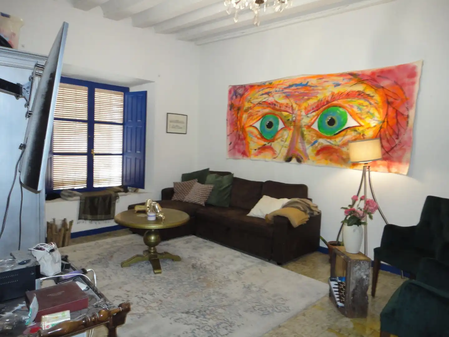 Sala d'estar de Finca rústica en venda en Rueda amb Calefacció, Terrassa i Traster