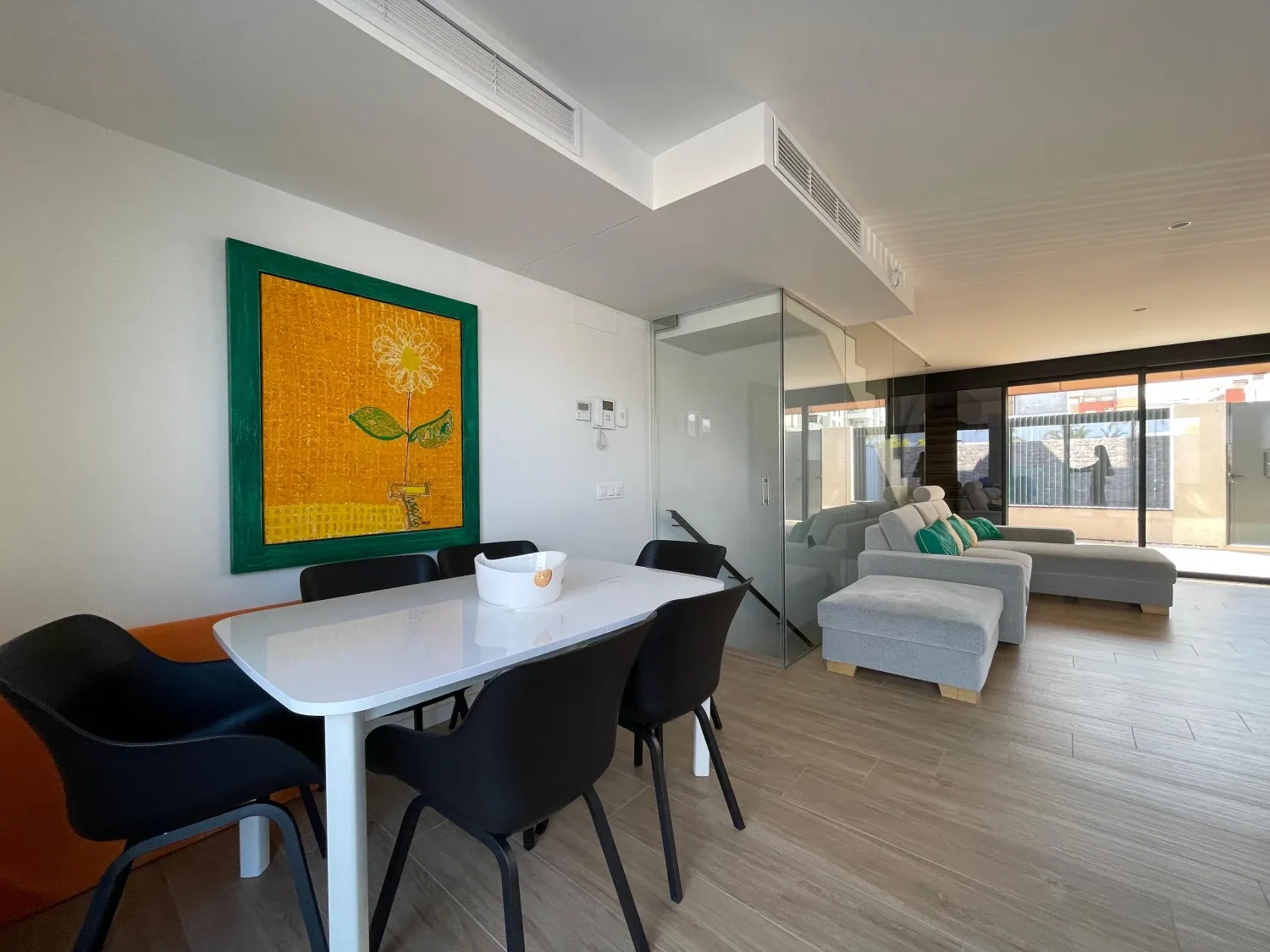 Menjador de Casa o xalet en venda en  Murcia Capital amb Aire condicionat i Terrassa