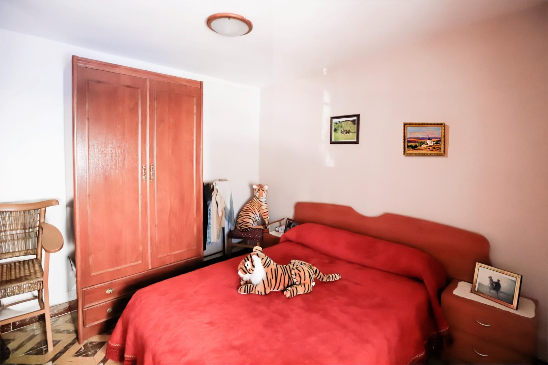 Bedroom of Single-family semi-detached for sale in Campo de Criptana  with Air Conditioner, Heating and Terrace