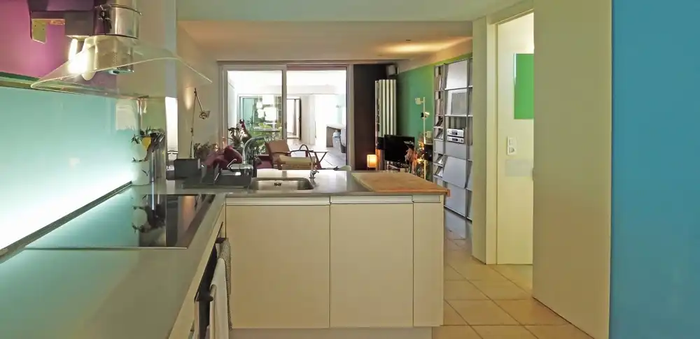 Cocina de Casa adosada en venta en Alicante / Alacant con Aire acondicionado, Jardín privado y Terraza