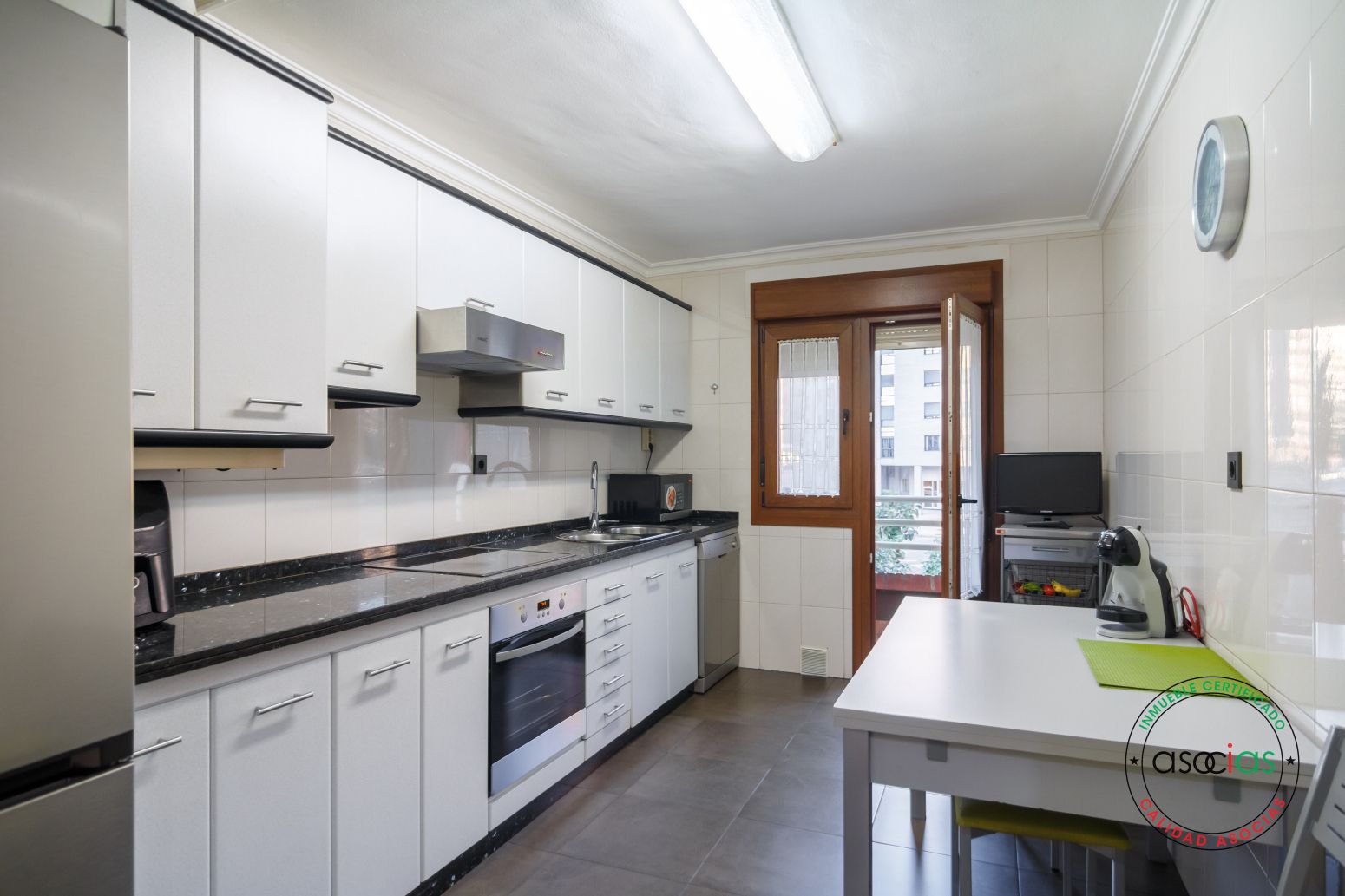 Kitchen of Flat for sale in Oviedo   with Heating, Terrace and Storage room