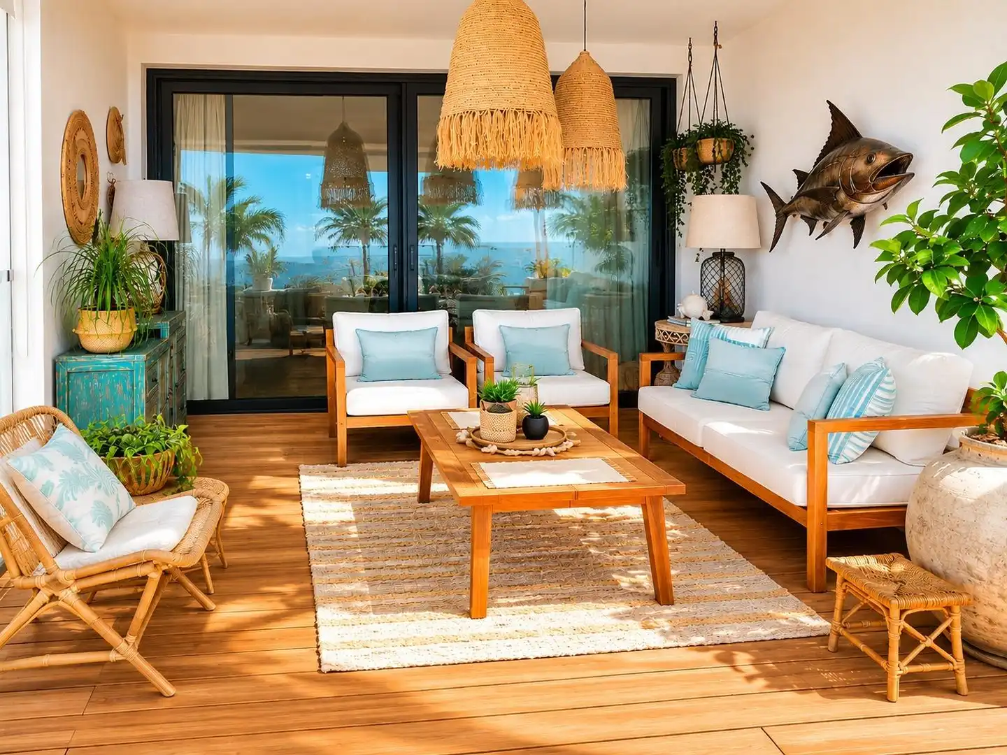 Terraza de Apartamento en venta en Ayamonte con Aire acondicionado, Calefacción y Jardín privado