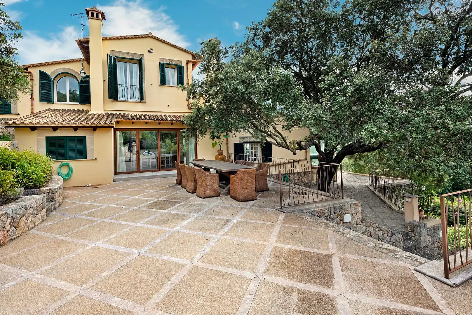 Terraza de Finca rústica de alquiler en  Palma de Mallorca con Aire acondicionado, Calefacción y Jardín privado