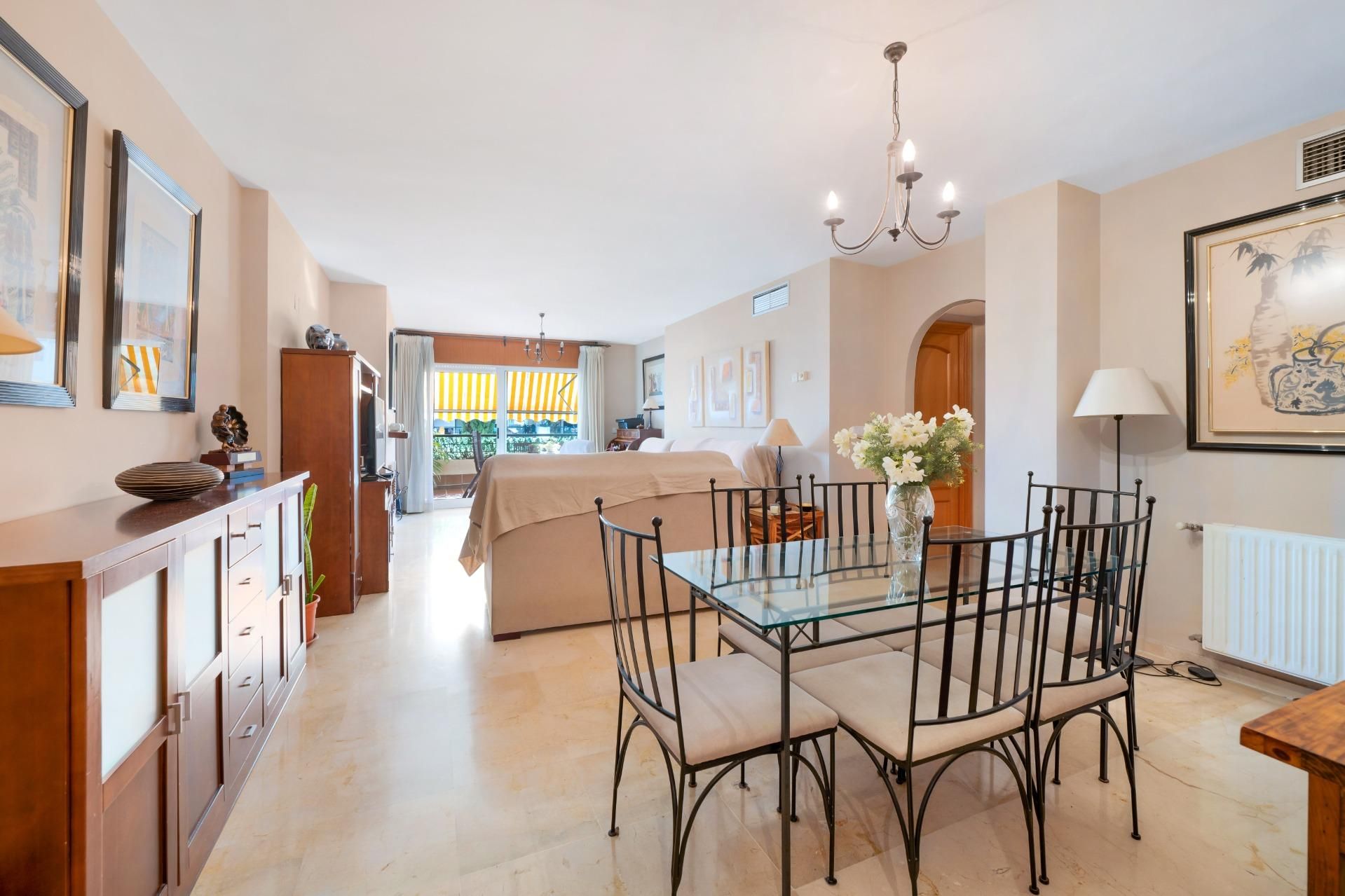 Dining room of Apartment for sale in Marbella  with Private garden, Terrace and Community pool