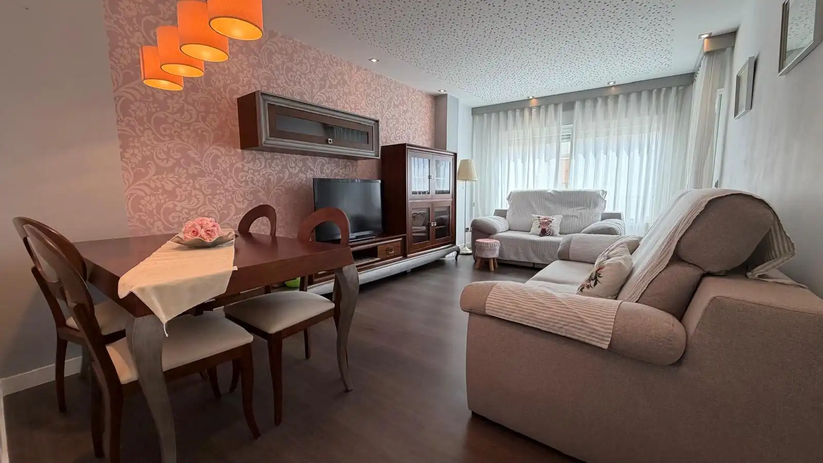 Sala de estar de Piso de alquiler en Cartagena con Aire acondicionado, Calefacción y Parquet