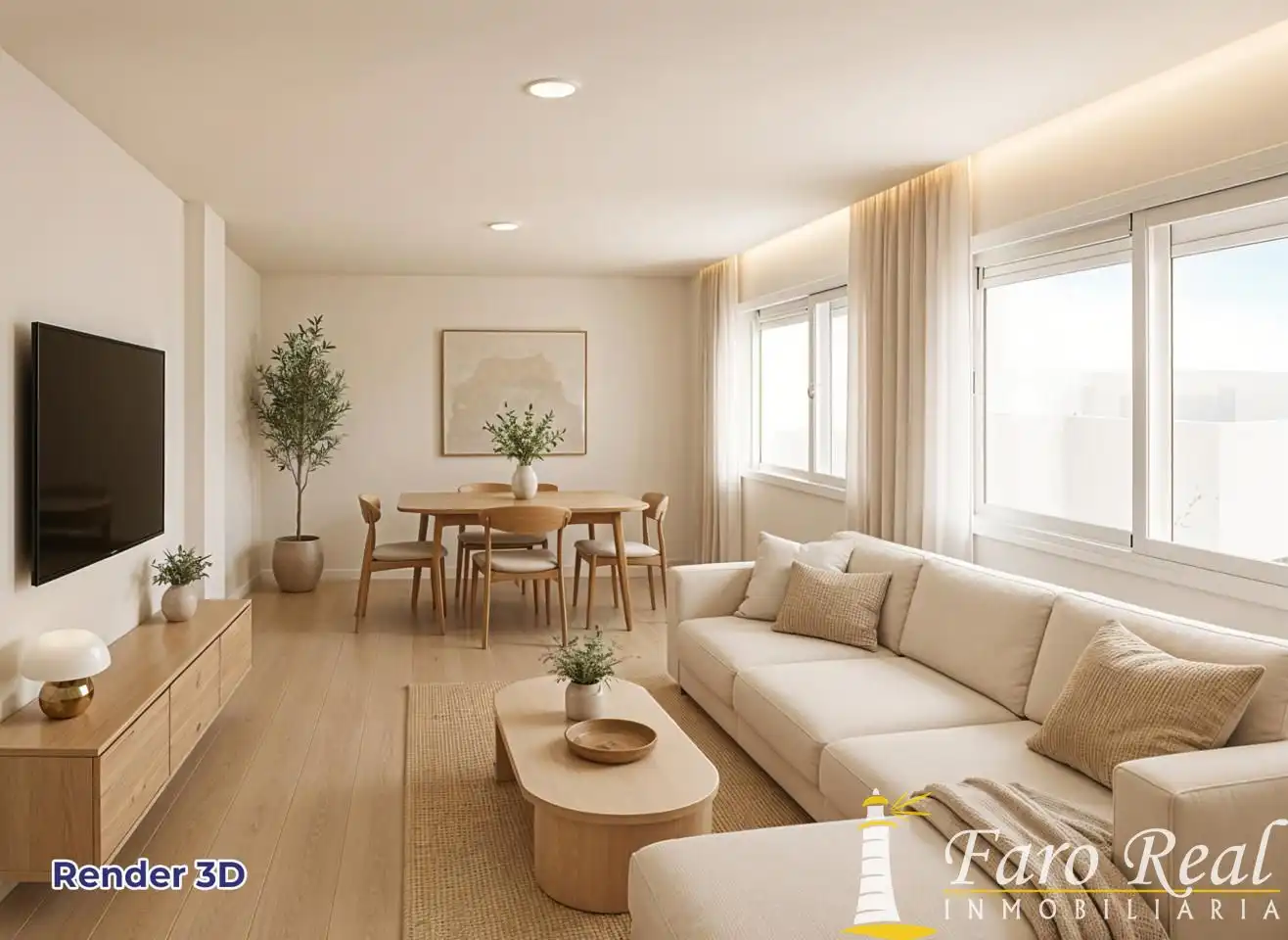 Sala de estar de Casa o chalet en venta en Chipiona con Aire acondicionado, Calefacción y Jardín privado