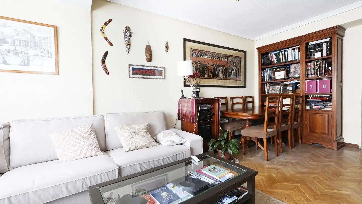 Sala de estar de Piso en venta en  Madrid Capital con Aire acondicionado, Calefacción y Terraza