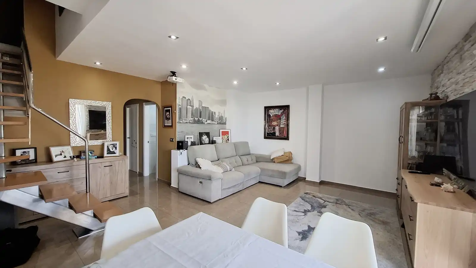 Living room of Attic for sale in Dénia  with Air Conditioner, Terrace and Storage room