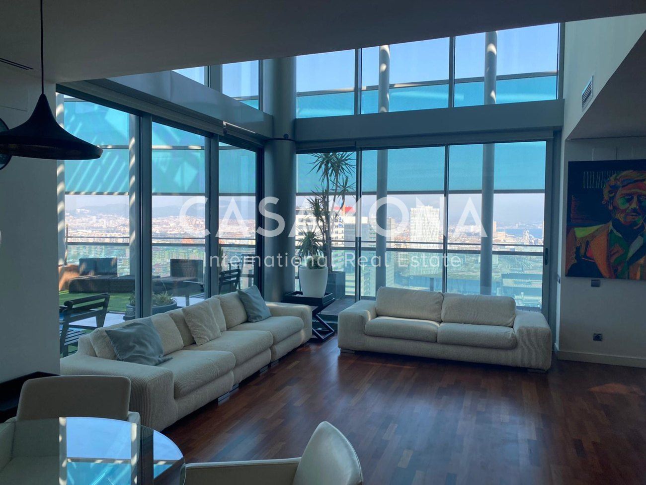 Living room of Attic for sale in  Barcelona Capital  with Heating, Terrace and Storage room