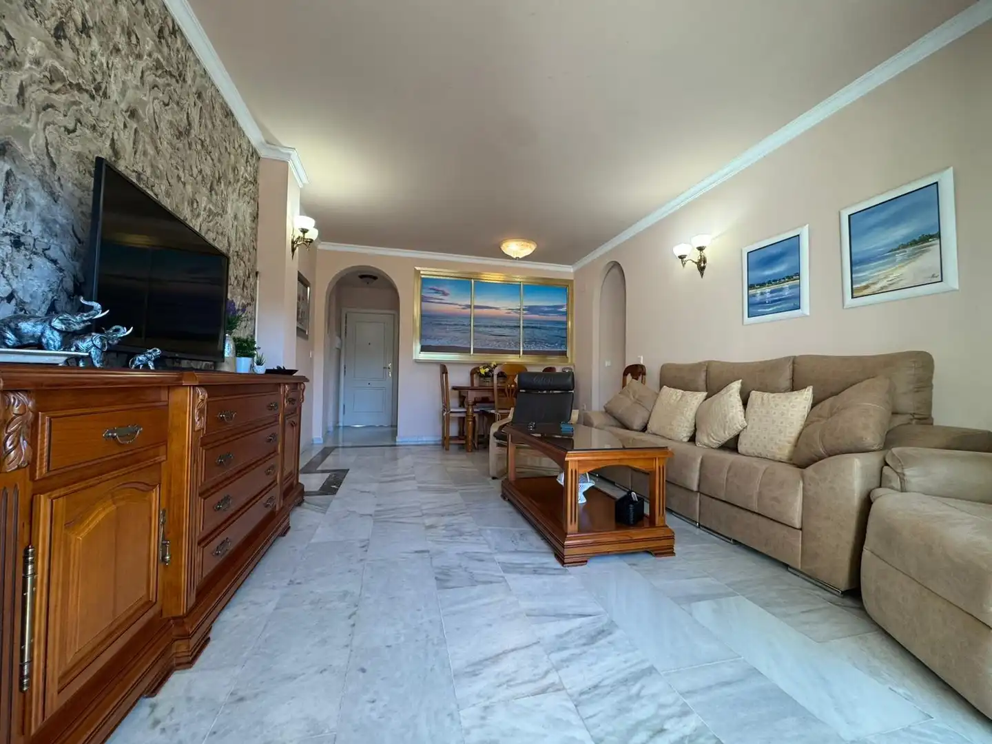 Sala de estar de Apartamento en venta en Rota con Jardín privado, Terraza y Trastero