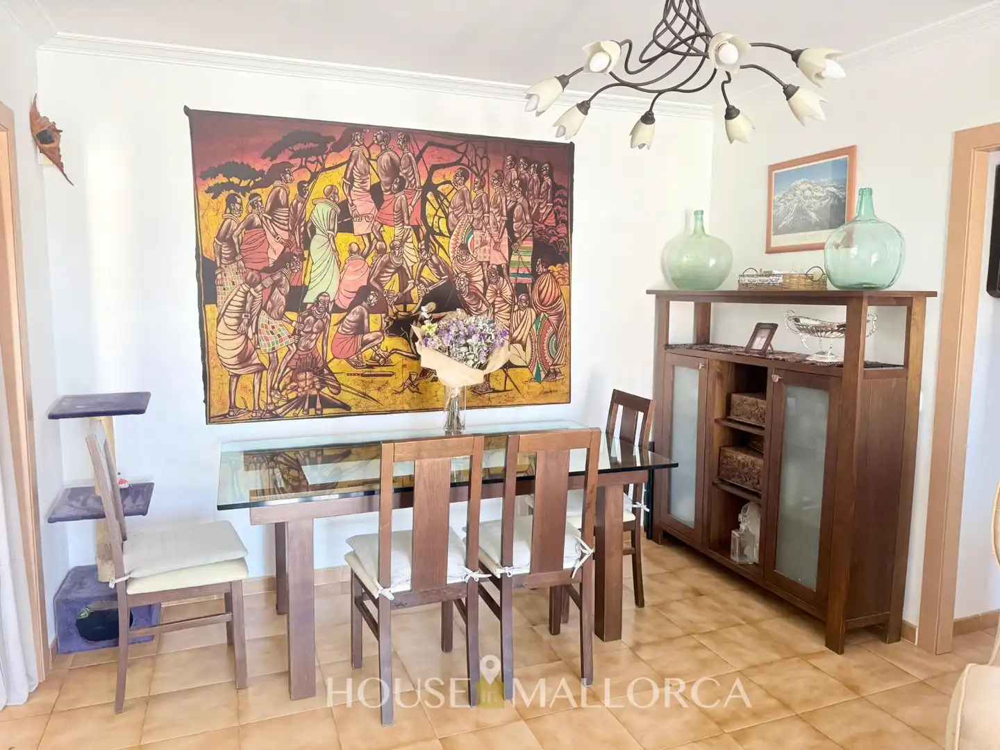 Dining room of Flat for sale in Binissalem  with Air Conditioner, Private garden and Storage room
