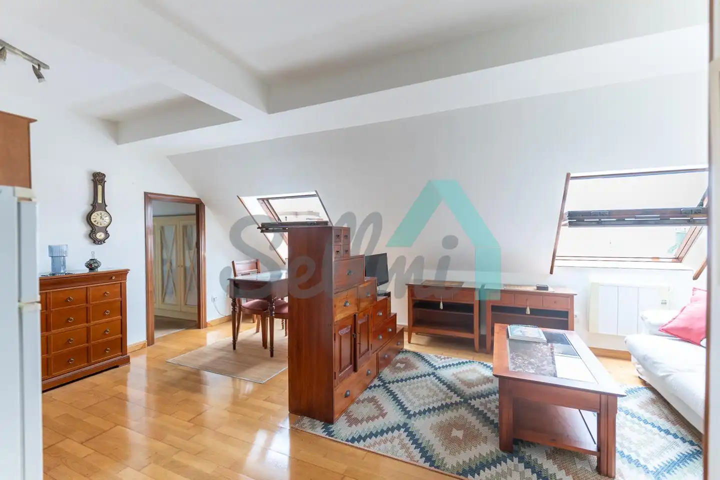 Wohnzimmer von Wohnung zur Miete in Oviedo  mit Heizung, Parkett und Möbliert