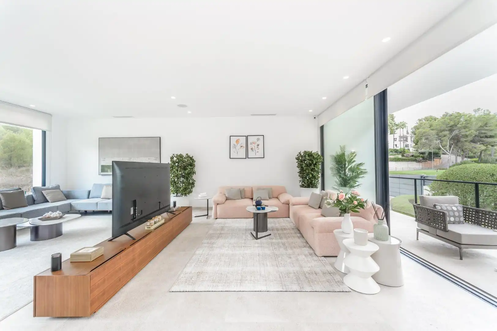 Sala d'estar de Casa o xalet en venda en  Palma de Mallorca amb Aire condicionat, Calefacció i Jardí privat