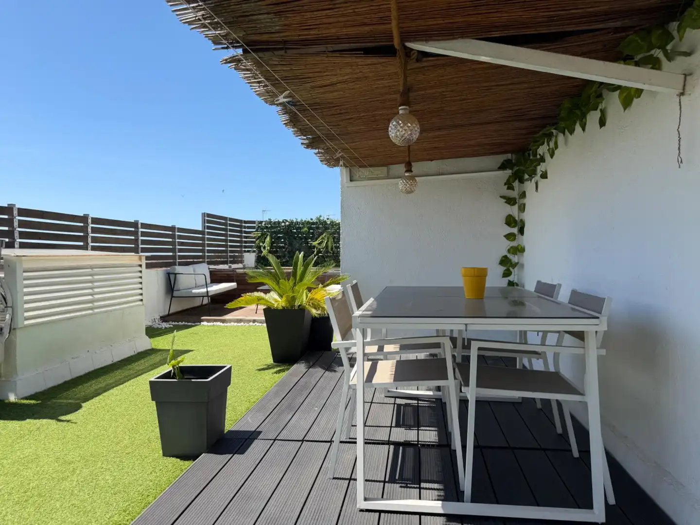 Terrasse von Dachboden zum Verkauf in Mataró mit Klimaanlage, Heizung und Parkett