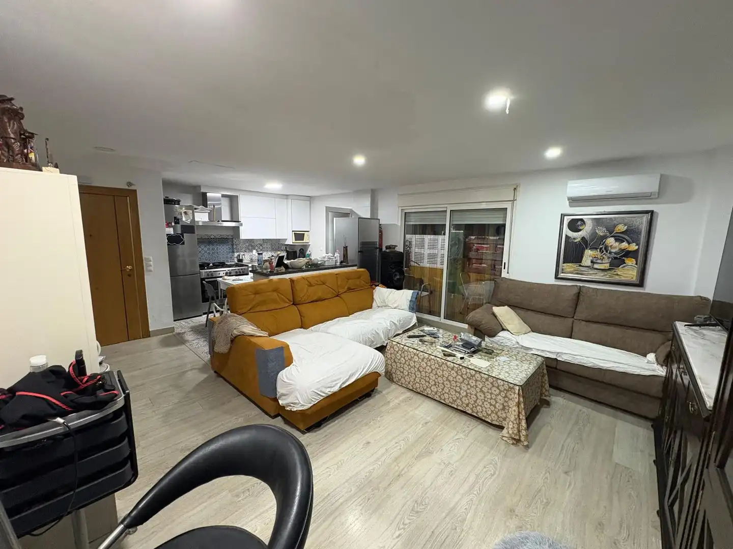 Sala de estar de Piso en venta en Roquetas de Mar con Terraza