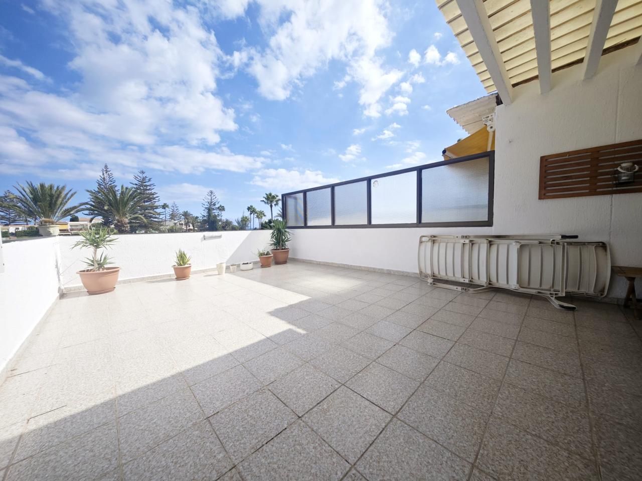 Terrace of Flat to rent in San Bartolomé de Tirajana  with Terrace, Furnished and Community pool