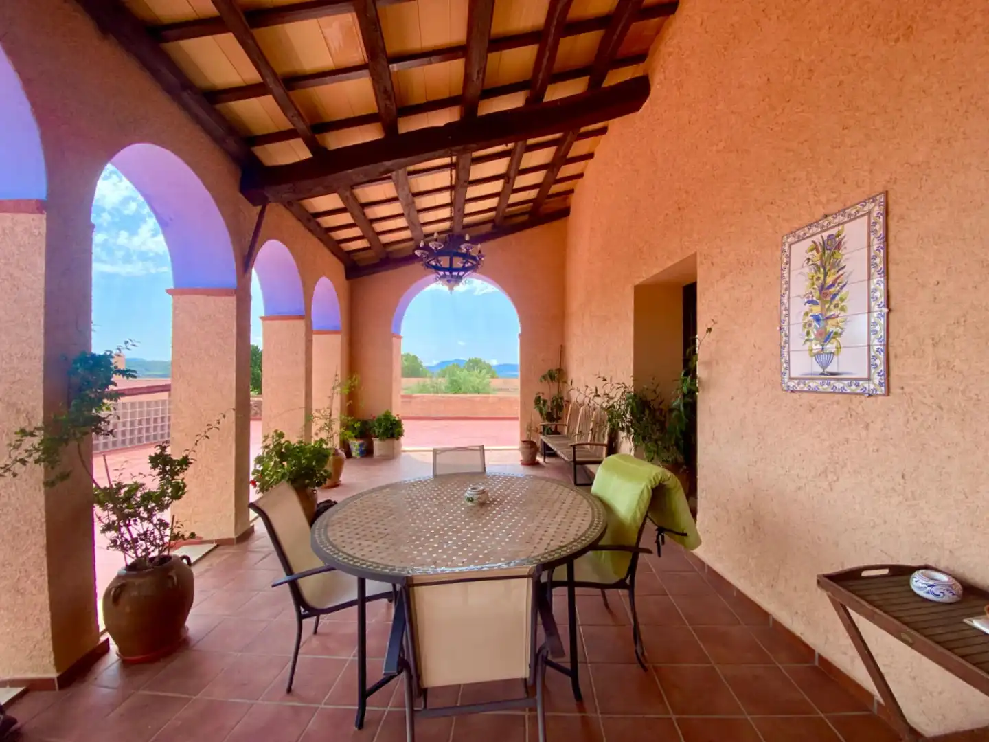 Terrace of Commercial properties for sale in El Molar (Tarragona)  with Air Conditioner