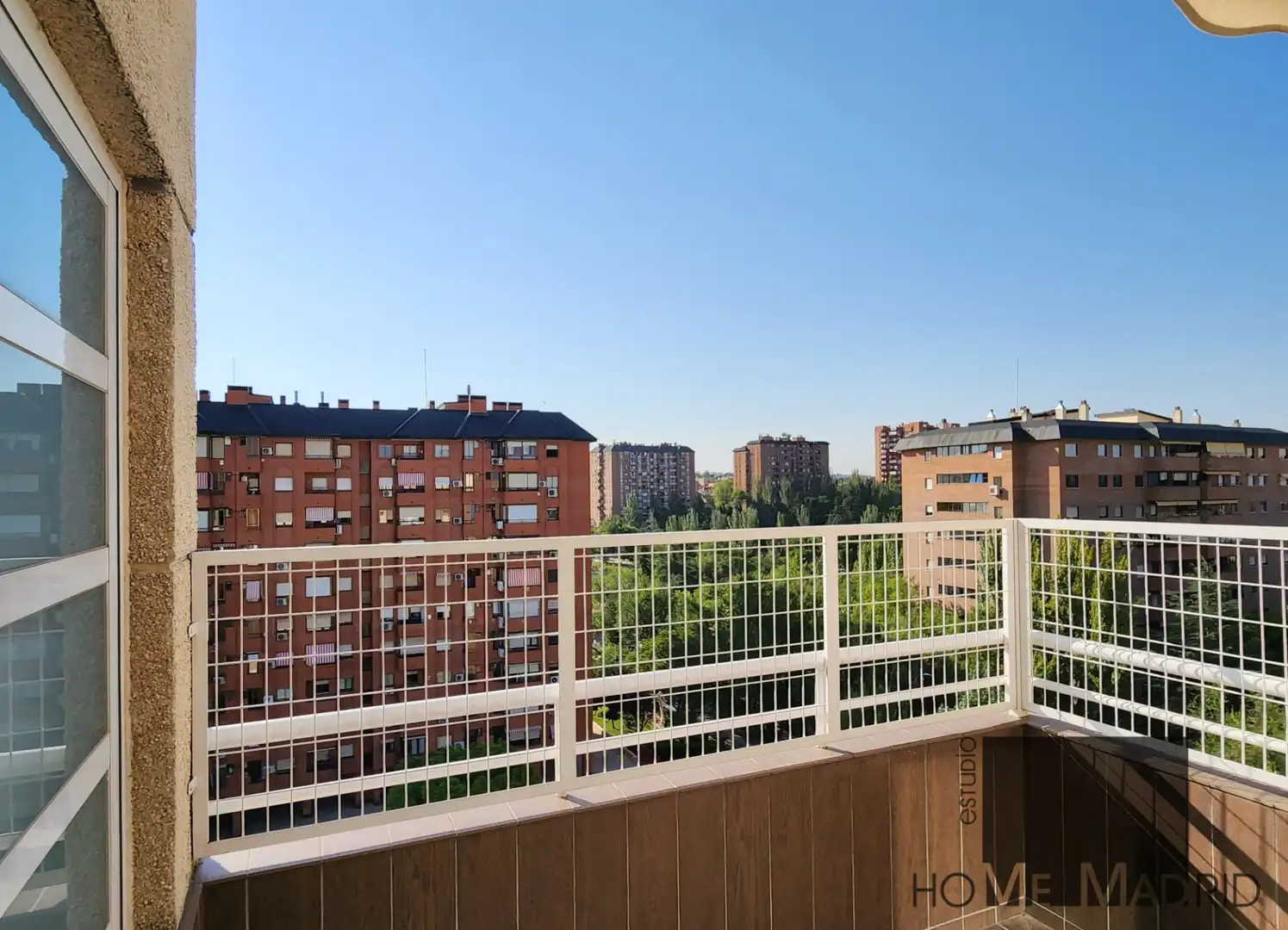 Terraza de Piso de alquiler en Madrid con Aire acondicionado, Calefacción y Parquet