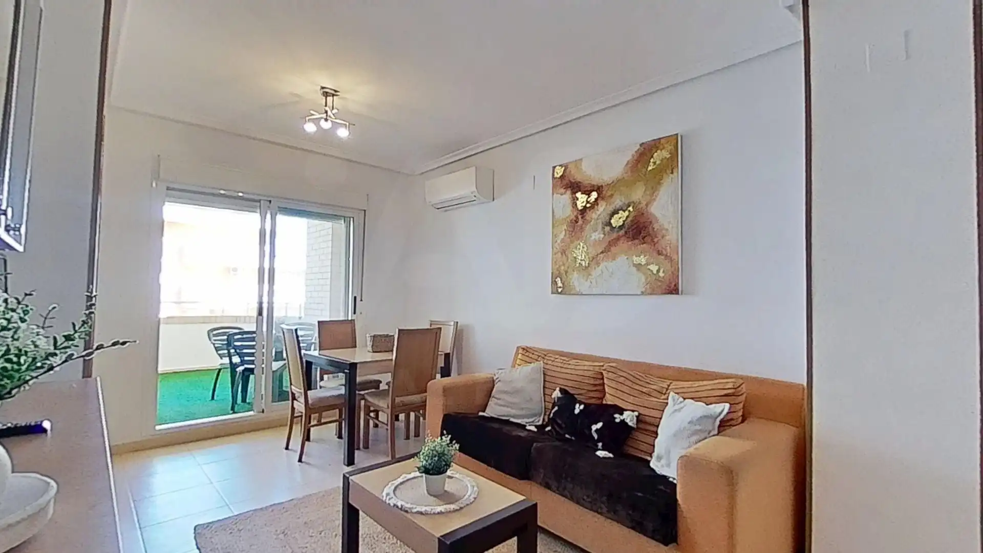Living room of Flat for sale in Oropesa del Mar / Orpesa  with Air Conditioner, Terrace and Swimming Pool