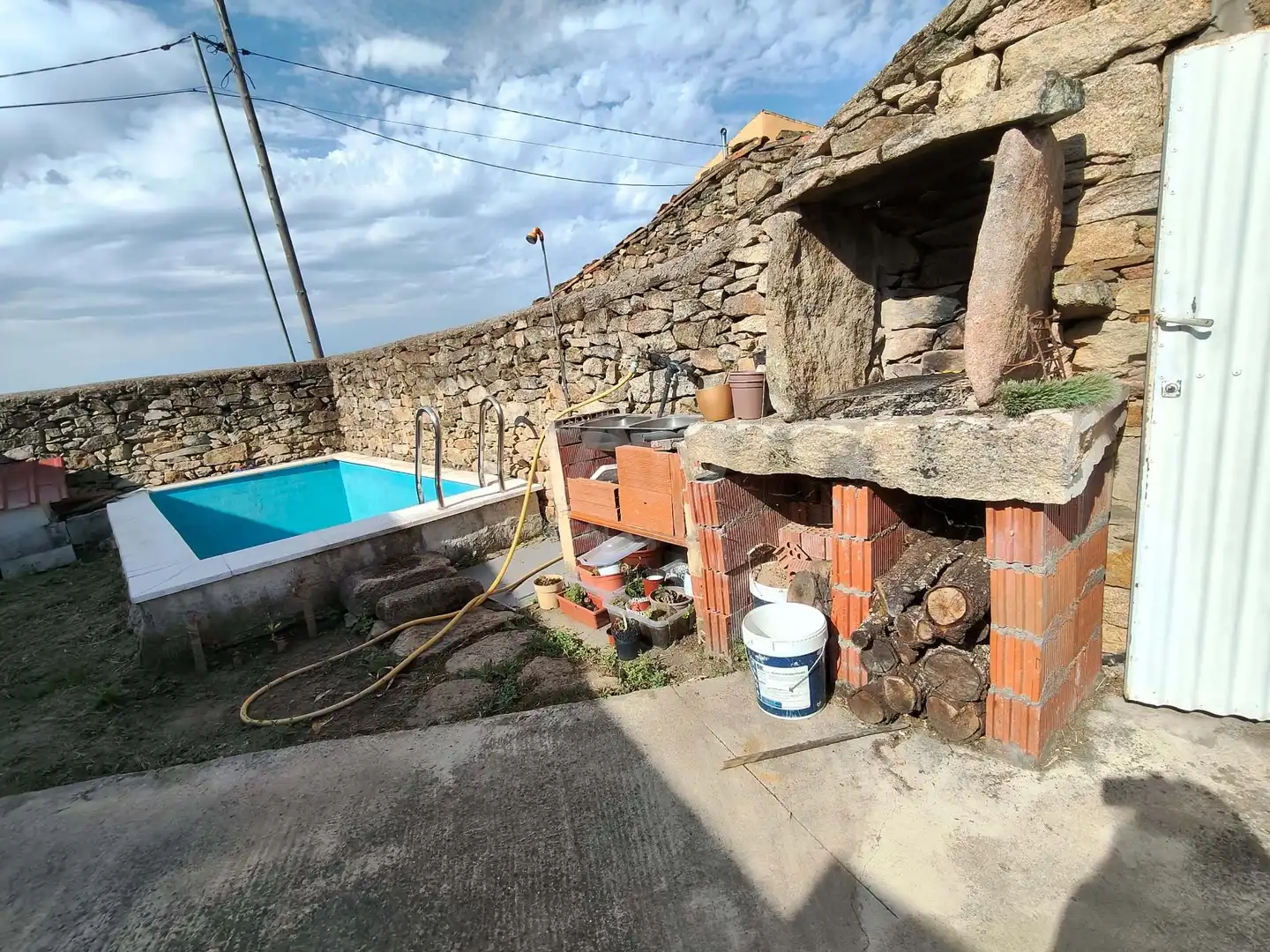 Swimming pool of Country homes for sale in Bermellar  with Heating, Terrace and Swimming Pool
