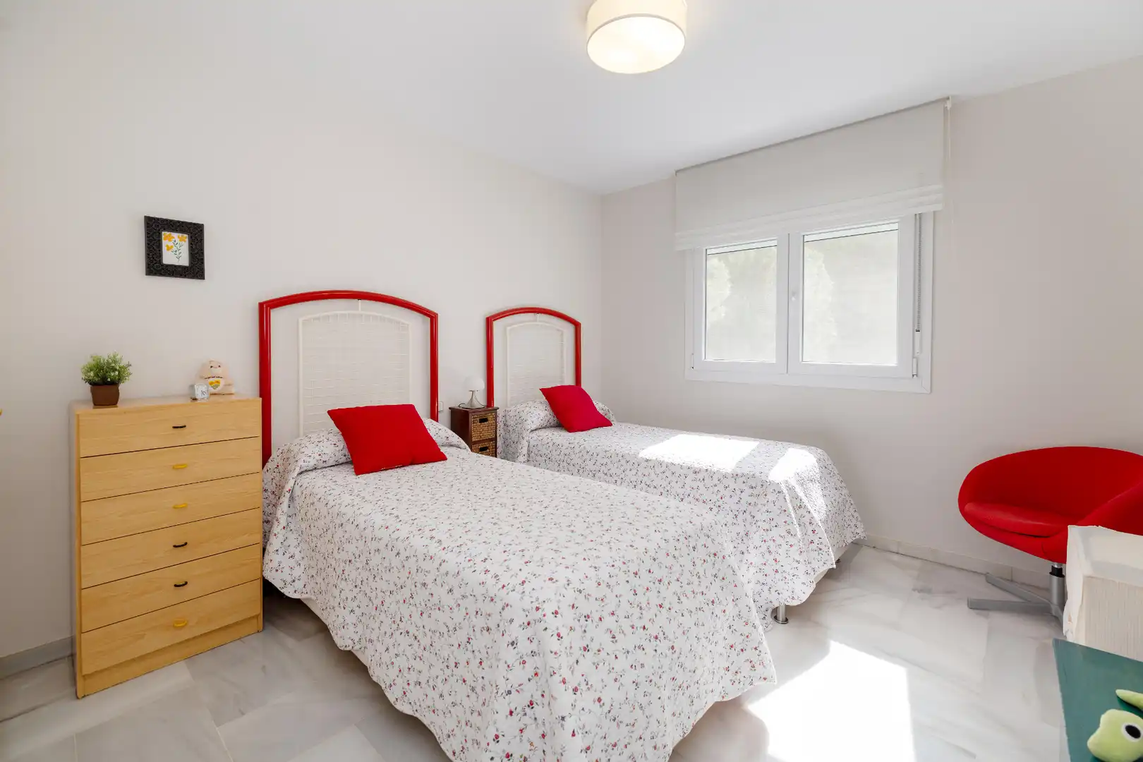 Schlafzimmer von Wohnung zum Verkauf in Málaga mit Klimaanlage, Privatgarten und Abstellraum
