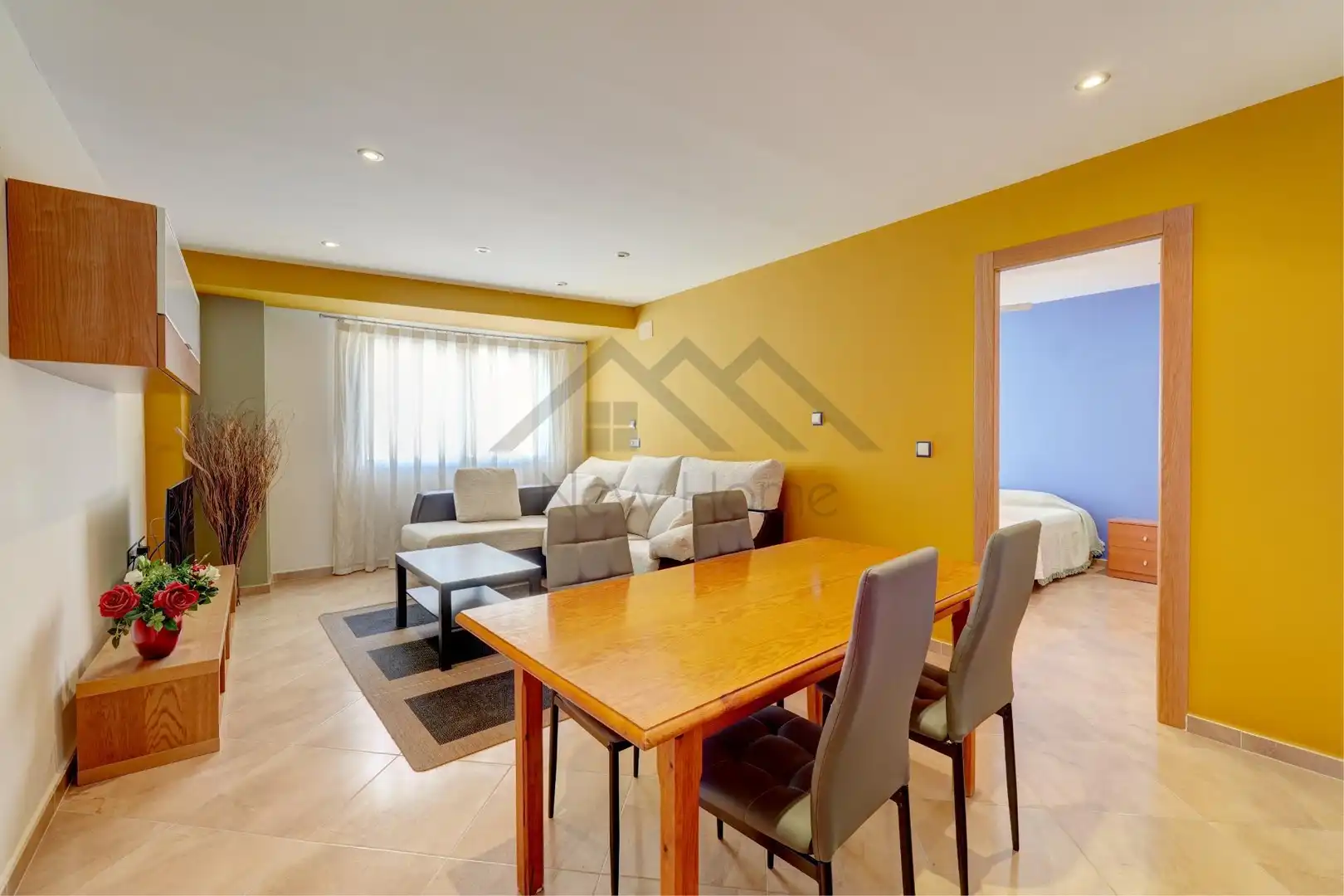 Living room of Flat for sale in La Pobla de Vallbona  with Air Conditioner, Heating and Balcony
