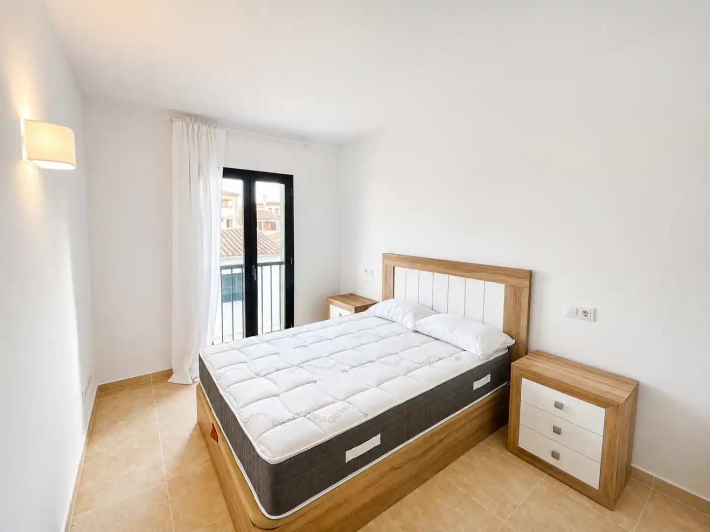 Schlafzimmer von Wohnung zur Miete in Sant Joan mit Klimaanlage, Terrasse und Möbliert