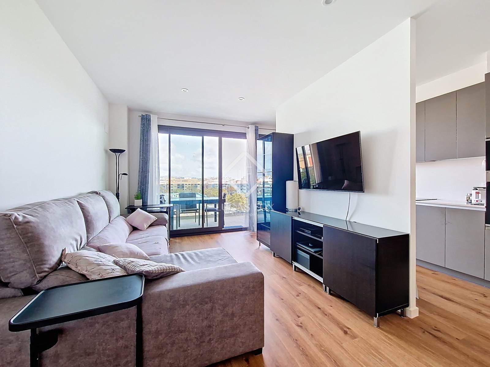 Sala d'estar de Pis de lloguer en Vilanova i la Geltrú amb Aire condicionat, Calefacció i Terrassa