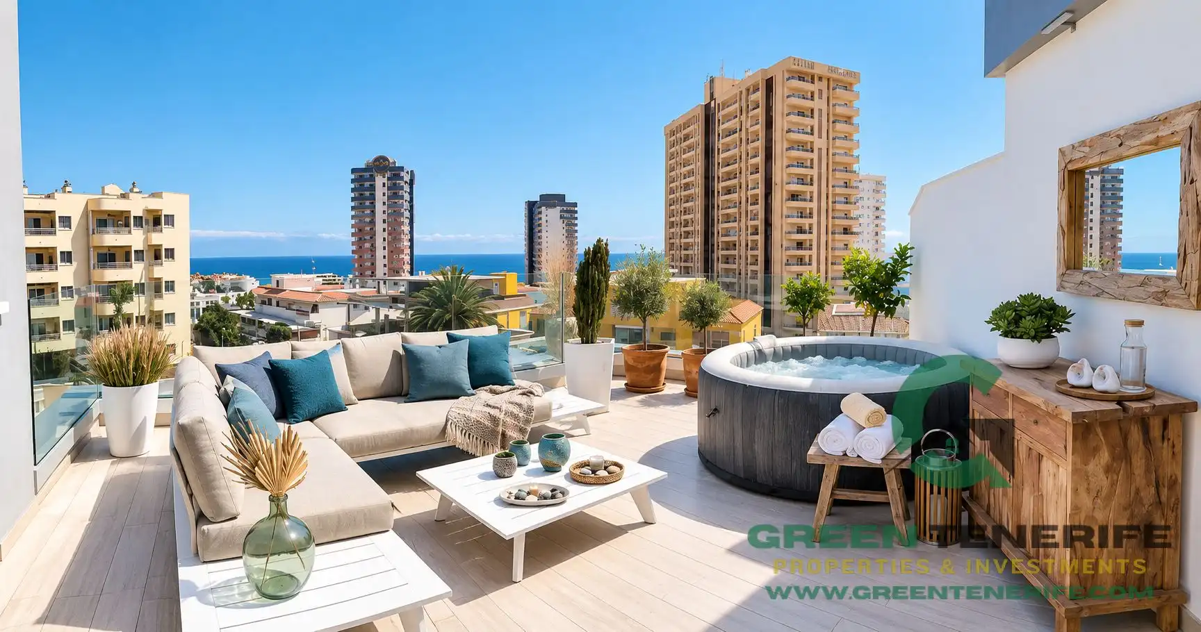 Terraza de Piso en venta en Adeje con Aire acondicionado, Terraza y Piscina