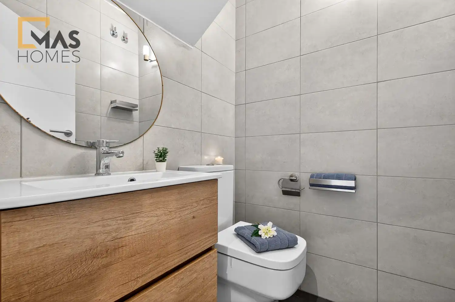 Badezimmer von Maisonette zum Verkauf in Sabadell mit Klimaanlage, Heizung und Parkett