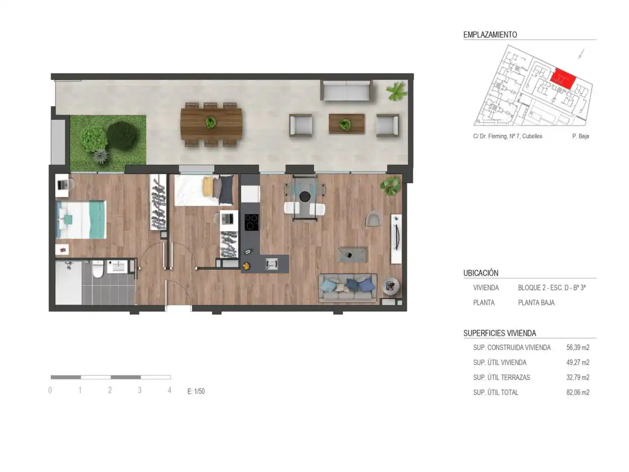Apartament en venda en Cubelles amb Aire condicionat, Terrassa i Traster