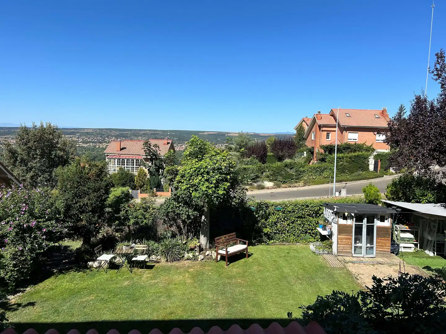 Jardín de Casa o chalet en venta en Sariegos con Calefacción, Terraza y Piscina