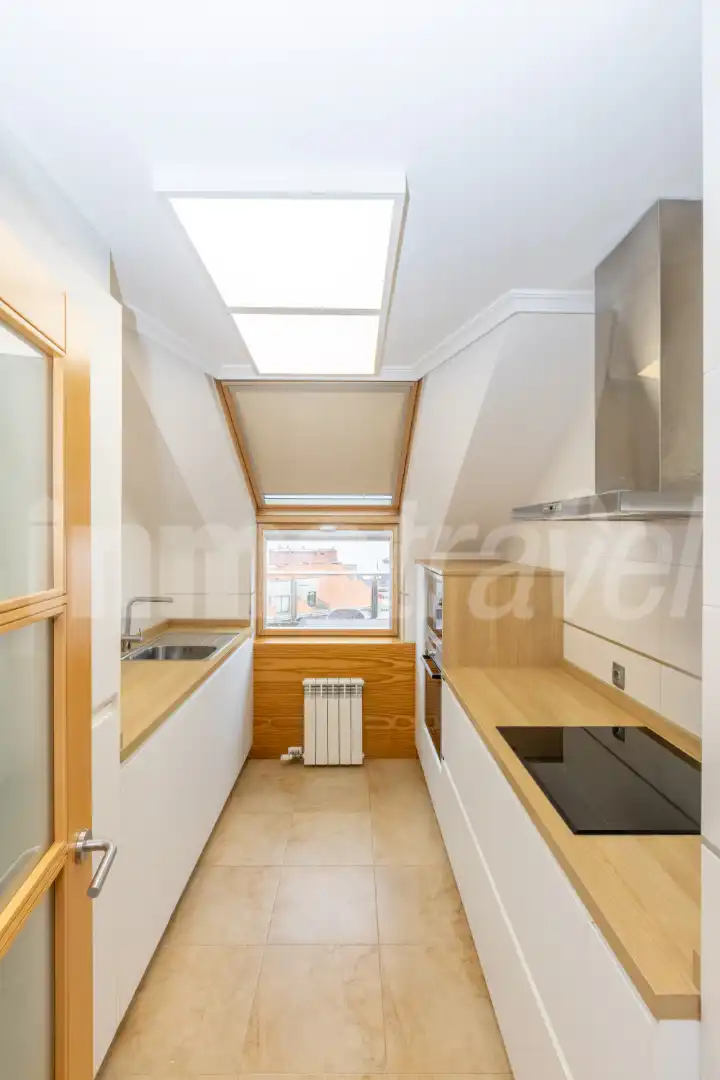 Kitchen of Attic for sale in Sanxenxo  with Air Conditioner, Heating and Terrace