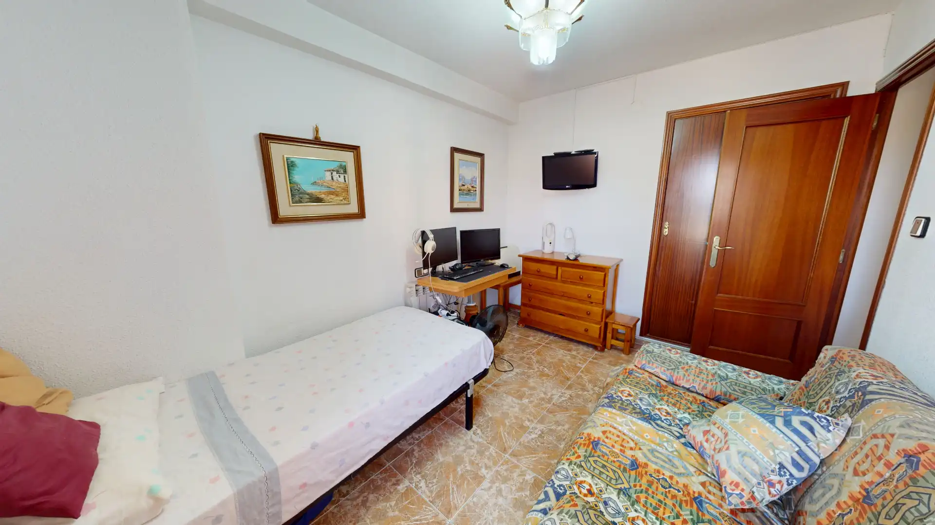 Bedroom of Flat for sale in El Campello  with Air Conditioner and Furnished