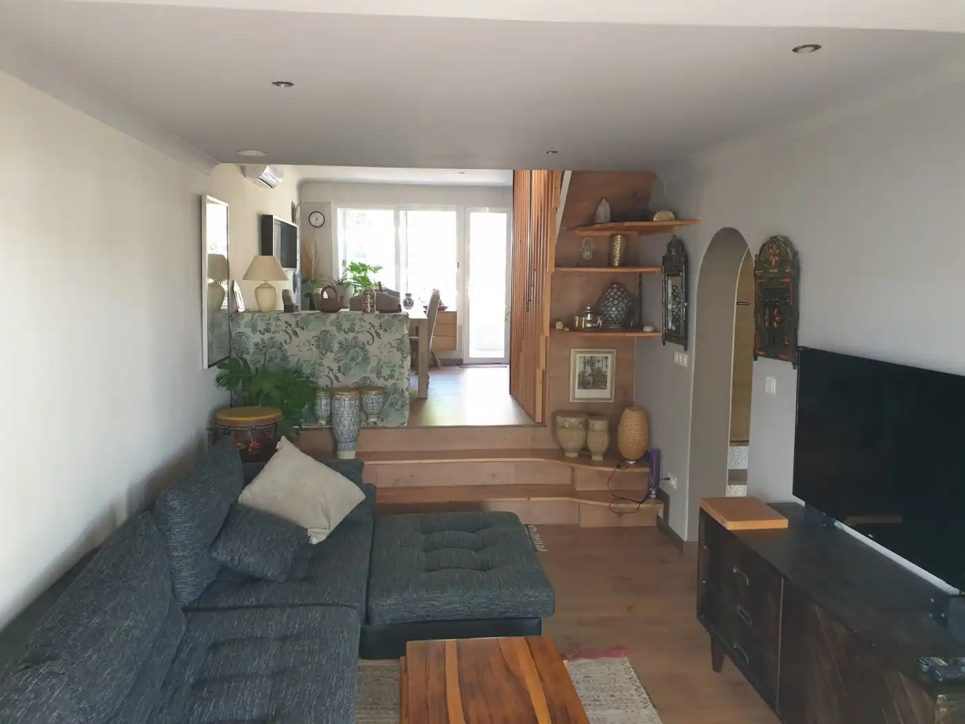 Living room of Houses for sale in Calpe / Calp  with Air Conditioner, Heating and Private garden