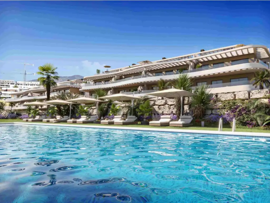 Piscina de Apartament en venda en Finestrat amb Jardí privat i Piscina