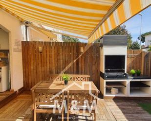 Terrace of Single-family semi-detached for sale in Castelldefels  with Air Conditioner, Heating and Parquet flooring