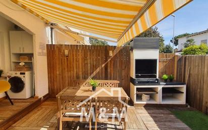 Terrace of Single-family semi-detached for sale in Castelldefels  with Air Conditioner, Heating and Parquet flooring