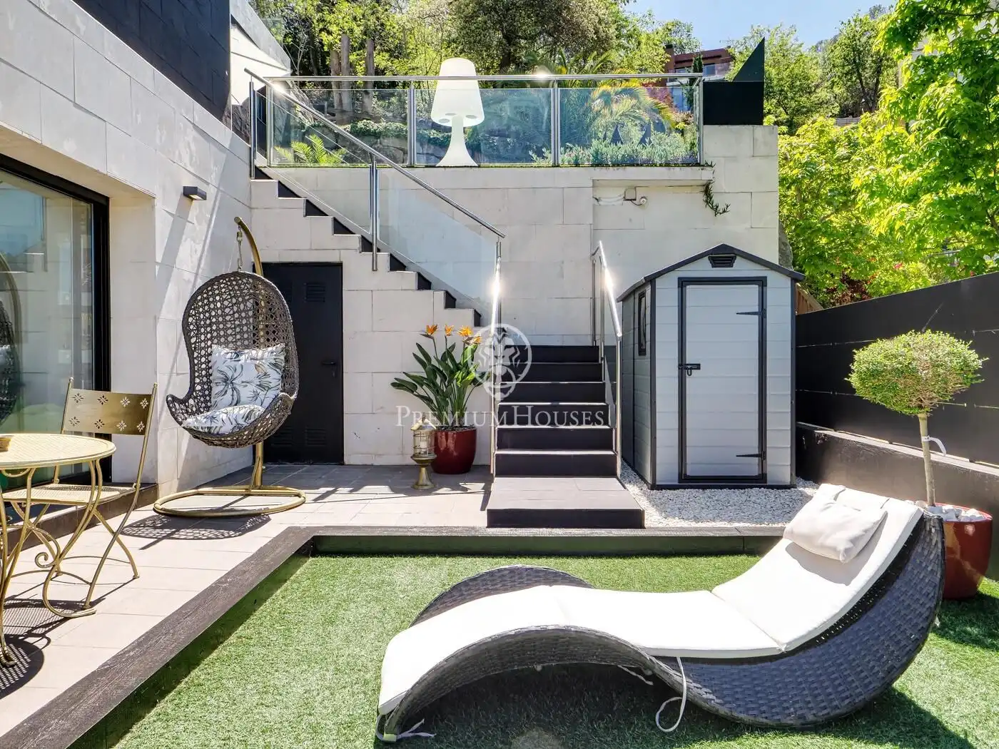 Terraza de Casa o chalet en venta en Barcelona con Aire acondicionado, Jardín privado y Terraza
