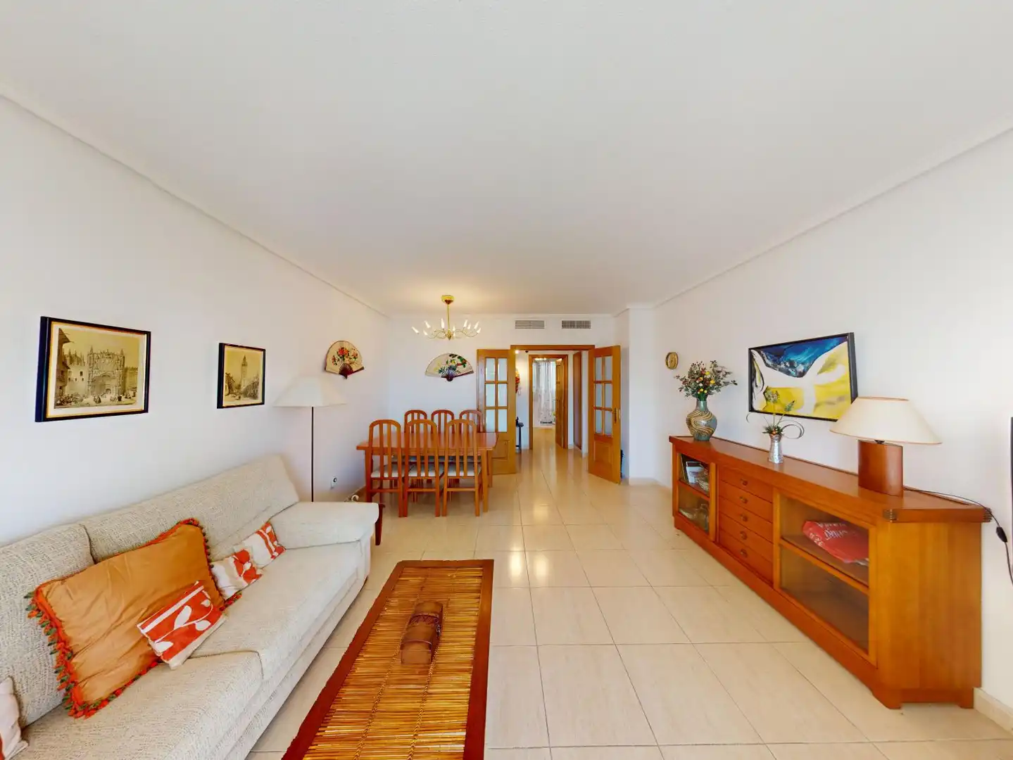 Wohnzimmer von Wohnung zum Verkauf in Alicante / Alacant mit Klimaanlage, Heizung und Terrasse