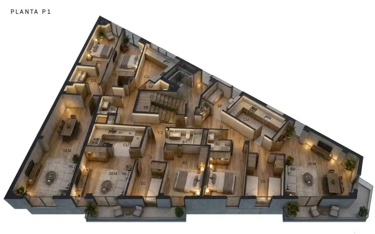 Appartamento con terrazza in vendita a JOSEP MARIA JUJOL
