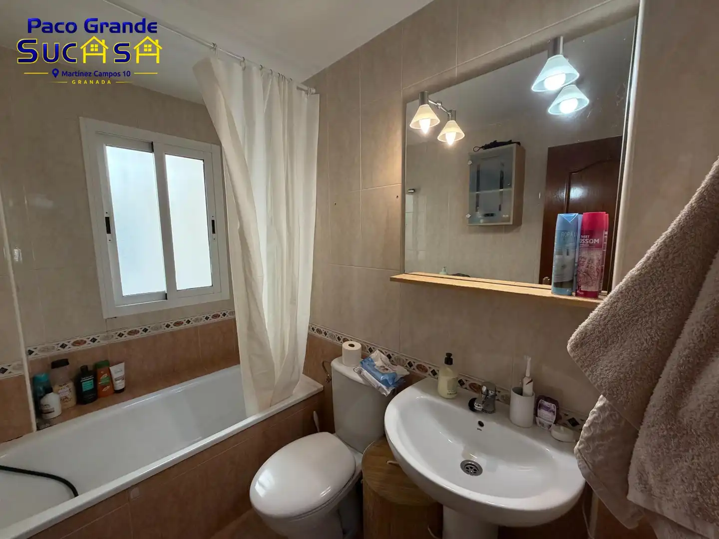 Badezimmer von Wohnung zur Miete in Maracena mit Klimaanlage, Heizung und Möbliert