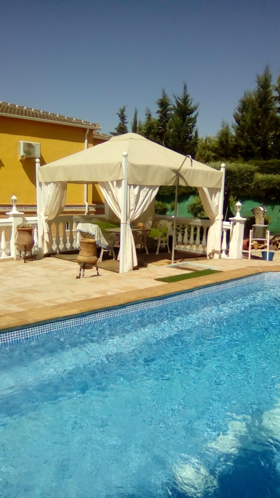 Swimming pool of House or chalet for sale in Linares  with Air Conditioner, Private garden and Swimming Pool