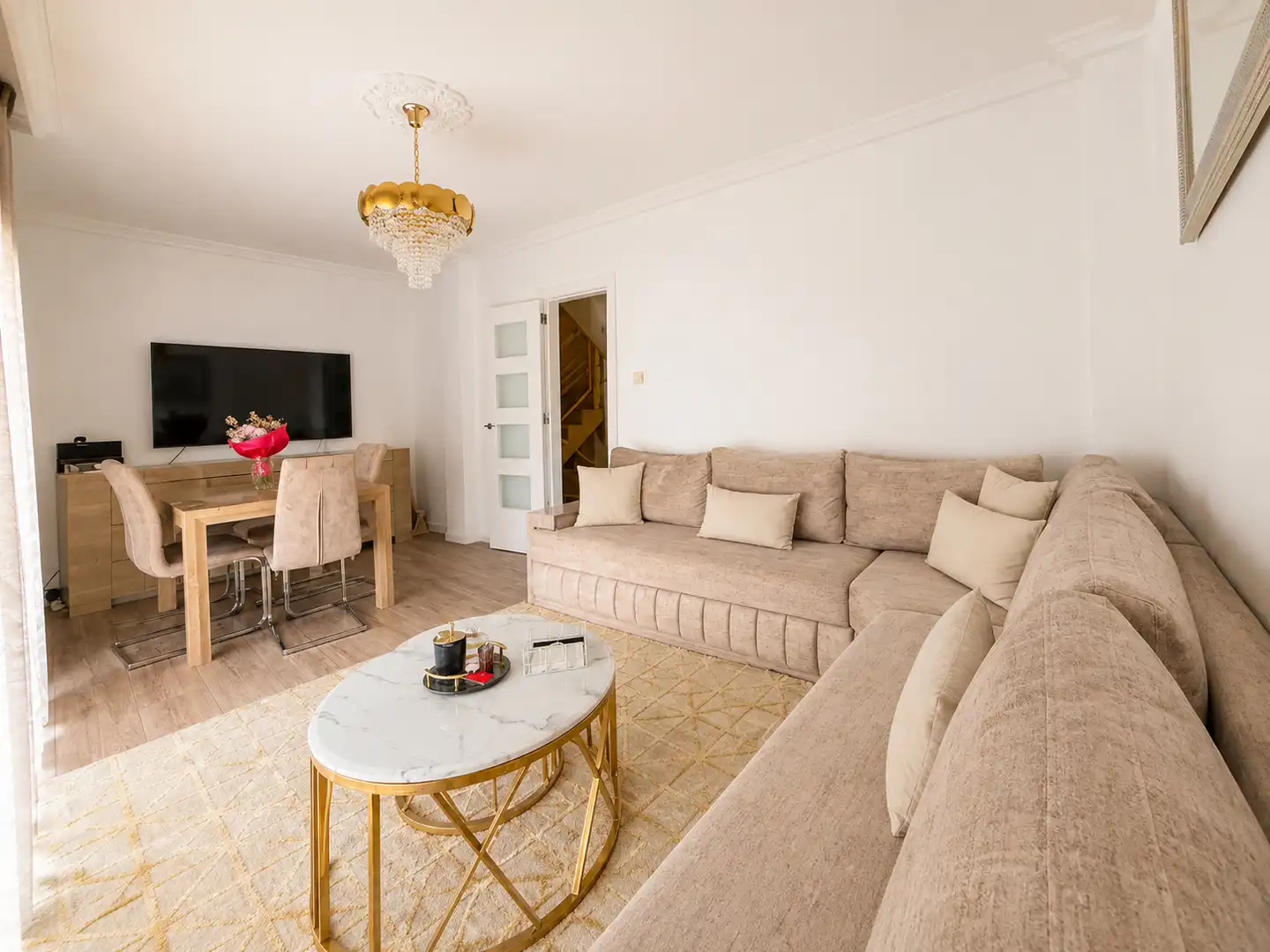 Sala d'estar de Casa o xalet en venda en Mollet del Vallès amb Aire condicionat, Calefacció i Parquet