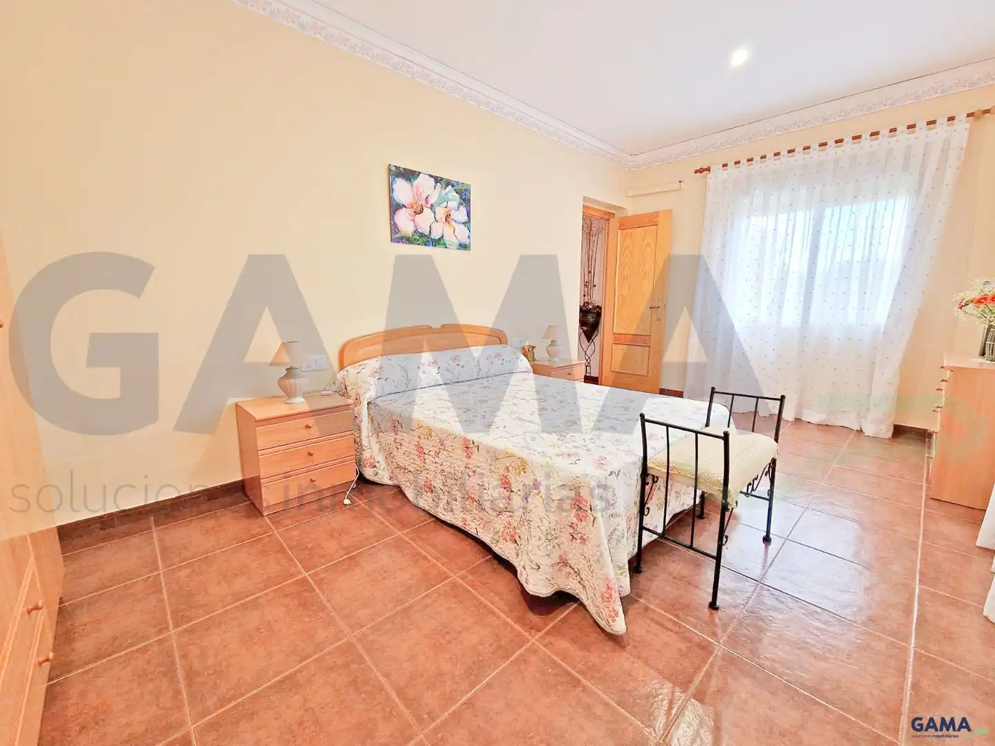 Habitación de Casa o chalet en venta en La Pobla Llarga con Aire acondicionado y Piscina