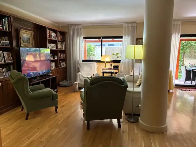 Living room of Flat for sale in Sant Feliu de Llobregat  with Air Conditioner, Heating and Private garden