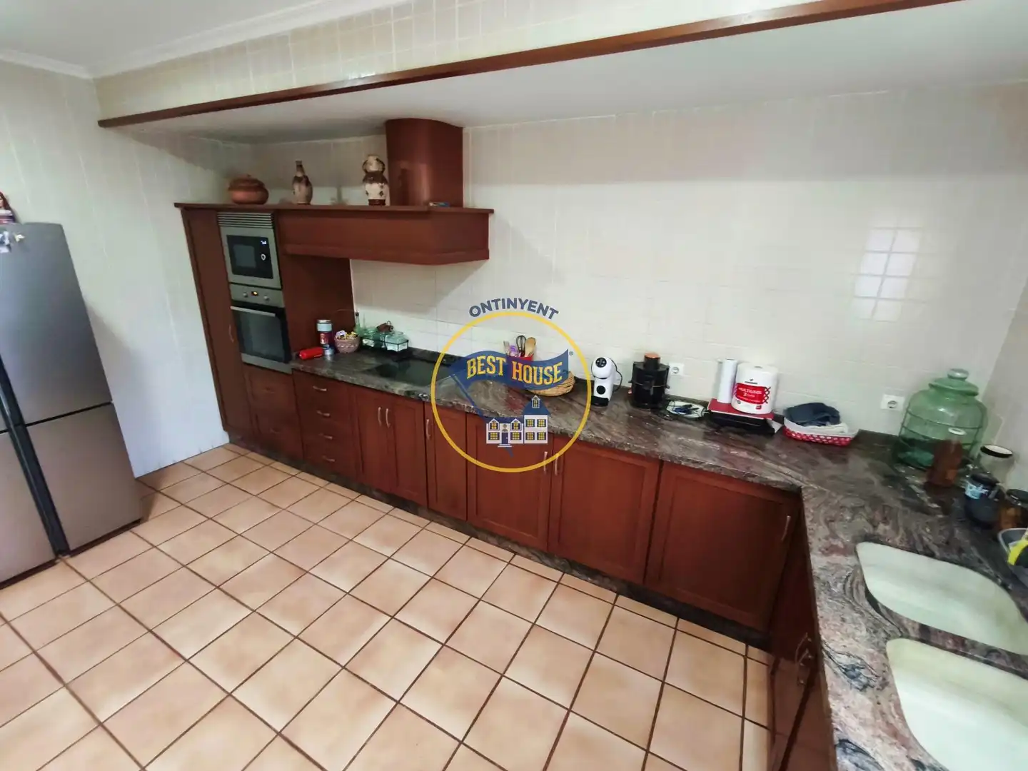 Cuina de Casa o xalet en venda en Ontinyent amb Jardí privat i Piscina