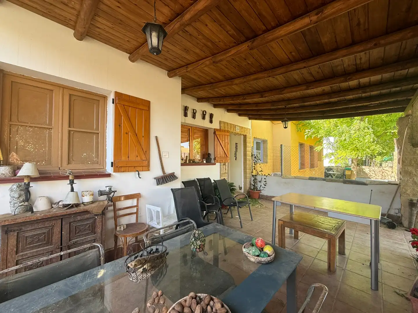 Terraza de Casa o chalet en venta en Escatrón con Jardín privado, Amueblado y Lavadora